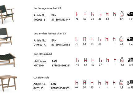 Luc Lounstoel | Low back | With armrest