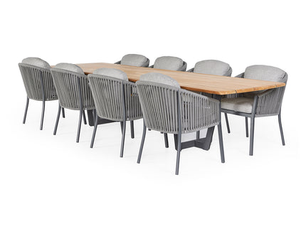 Garden set | Palermo Garden table with 8 Avero garden chairs