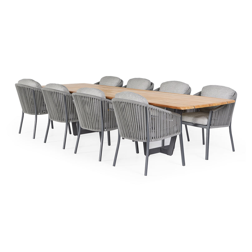 Garden set | Palermo Garden table with 8 Avero garden chairs