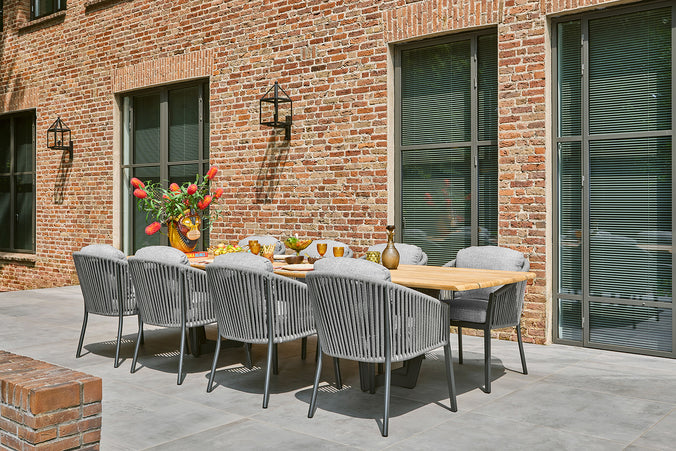 Garden set | Palermo Garden table with 8 Avero garden chairs