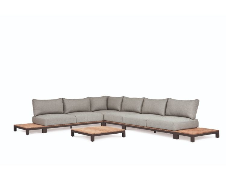 Evora Lounge set | Mat Royal Gray | Large corner arrangement