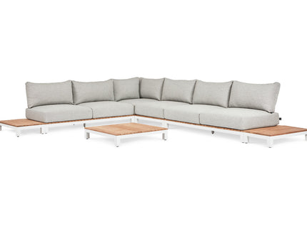 Evora Lounge set | Mat White | Large corner setup Setup 3