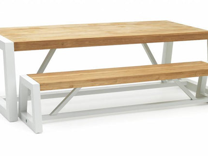 Trento Garden Bank | 220 cm | Matte white