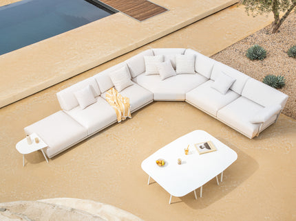 Solaris Lounge set | Powder Gray | White