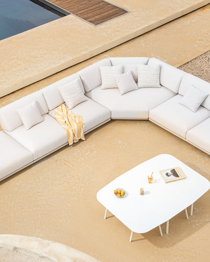 Solaris Lounge set | Powder Gray | White