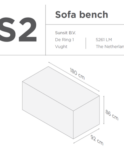 Suns | Protective cover for lounge sofa Gray | S2