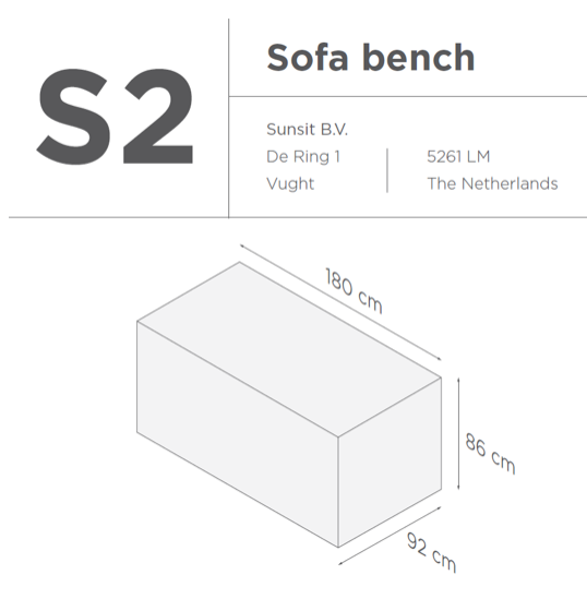 Suns | Protective cover for lounge sofa Gray | S2