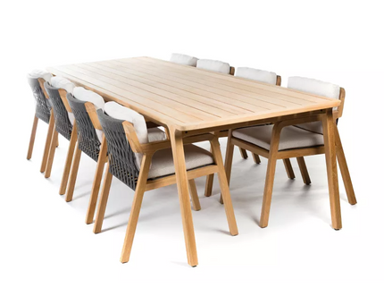 Garden set Flexx | Garden table 300x100 and 8 Flexx chairs