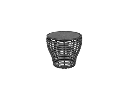 Basket Coffee table | Black or natural 50cm