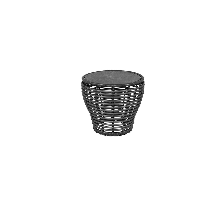 Basket Coffee table | Black or natural 50cm