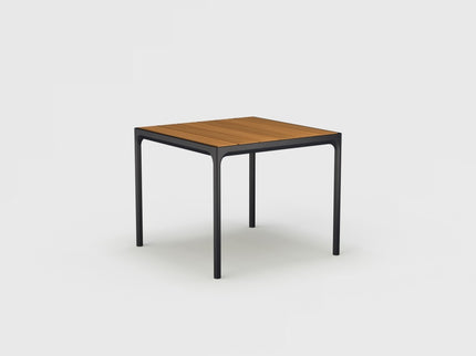 Four garden table | 210 x 90 | Black Frame & Bamboo Blad