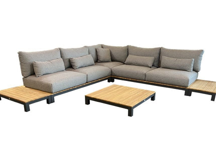 Evora Lounge set | Mat Royal Gray | Small corner setup Setup 1