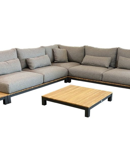 Evora Lounge set | Mat Royal Gray | Small corner setup Setup 1