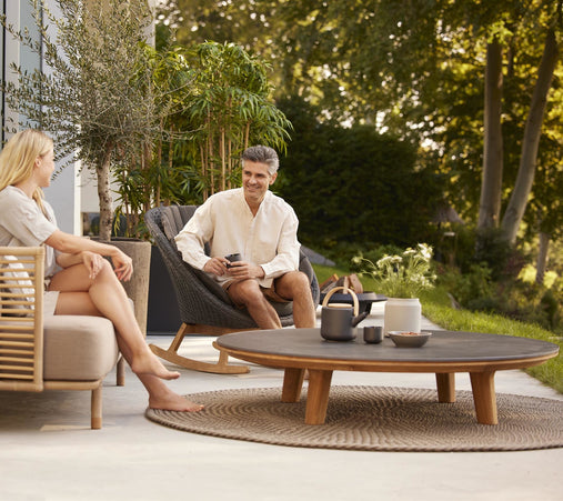 Coffee table aspect | Ø144cm | Fossil Gray
