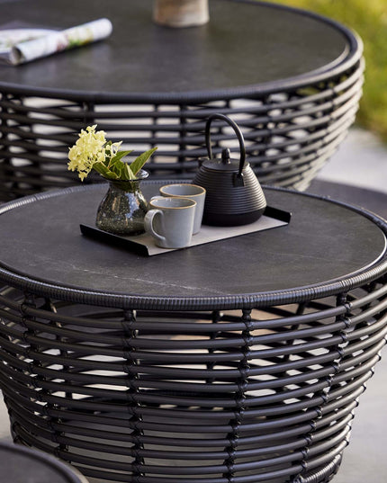 Basket Coffee table | Black or natural 50cm