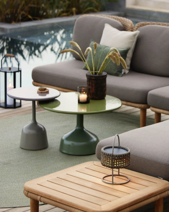 Glaze side table | Lava