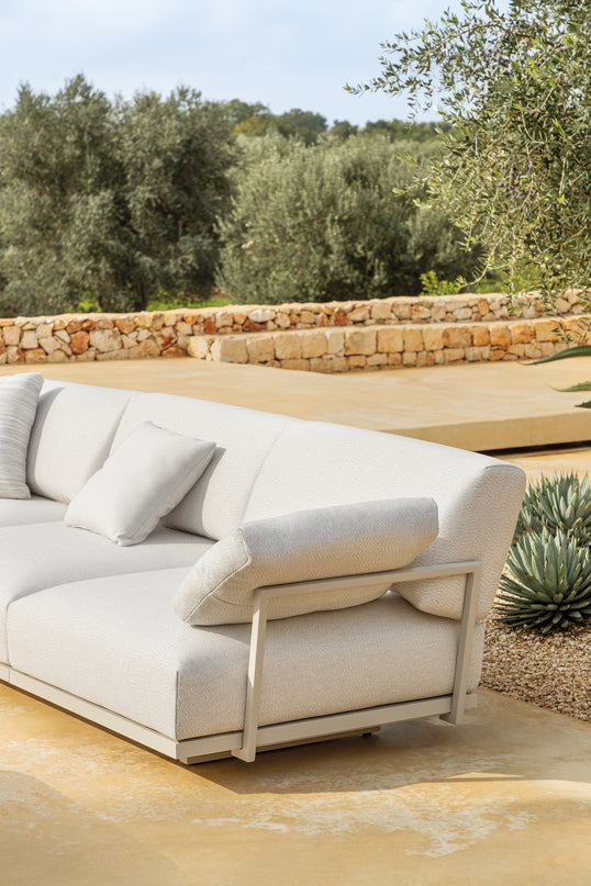 Solaris Lounge set | Powder Gray | White