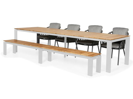 Savona Garden Bank | Available in 3 sizes Matte white
