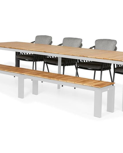 Savona Garden Bank | Available in 3 sizes Matte white