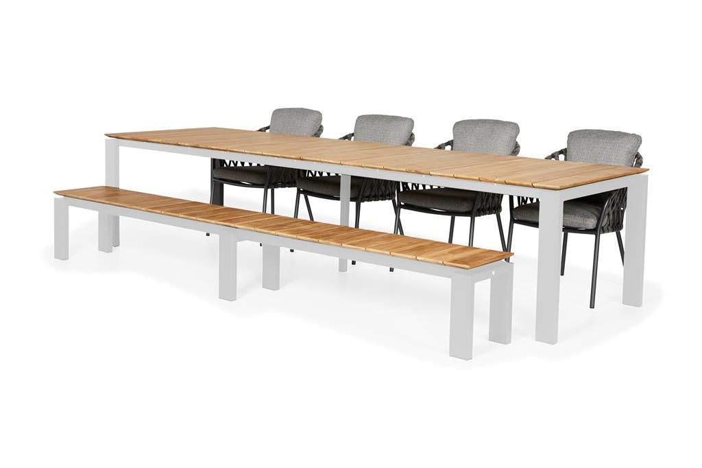 Savona Garden Bank | Available in 3 sizes Matte white