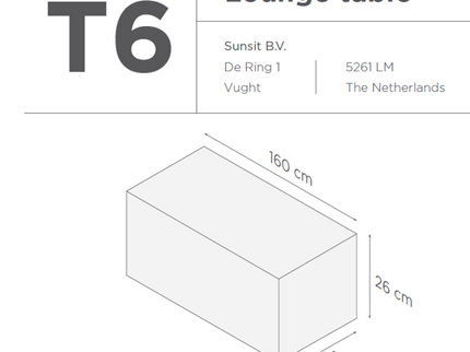 Suns | Protective cover for garden set | T1-T2-T3-T7