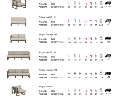 Antigua lounge chair | Showroom sale 25% discount