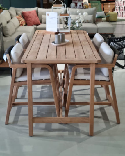 Garden set Flexx | Counter table with 4 counter chairs