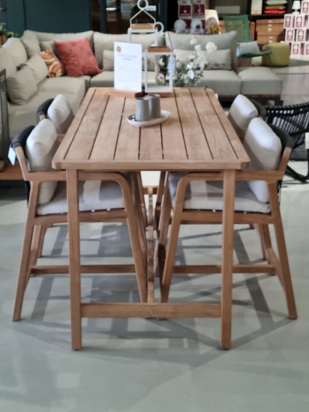 Garden set Flexx | Counter table with 4 counter chairs