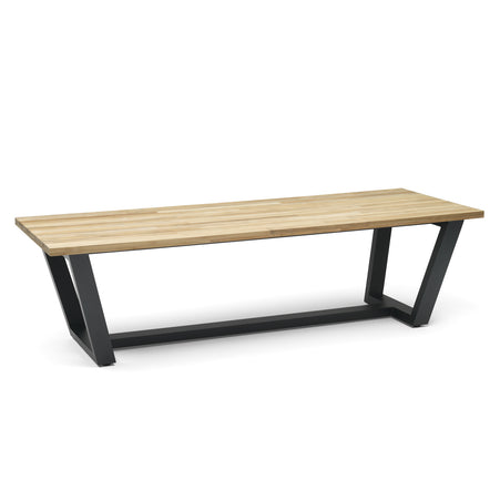 George Teak Garden Table And Teak Garden Bank With Norden Teak Dining Chair