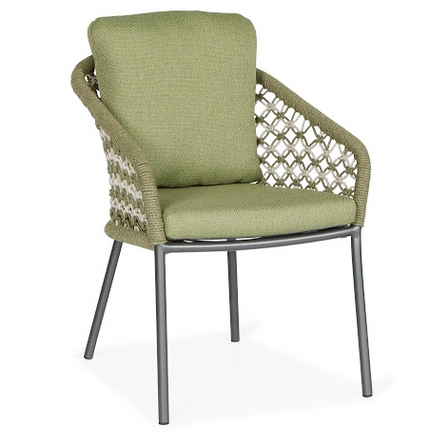 Nappa Garden chair | Macrame Gray Frame | DIV colors available