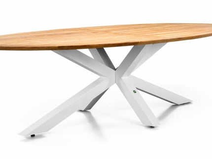 Madre Tuint table | 280 x 130 | Matte white