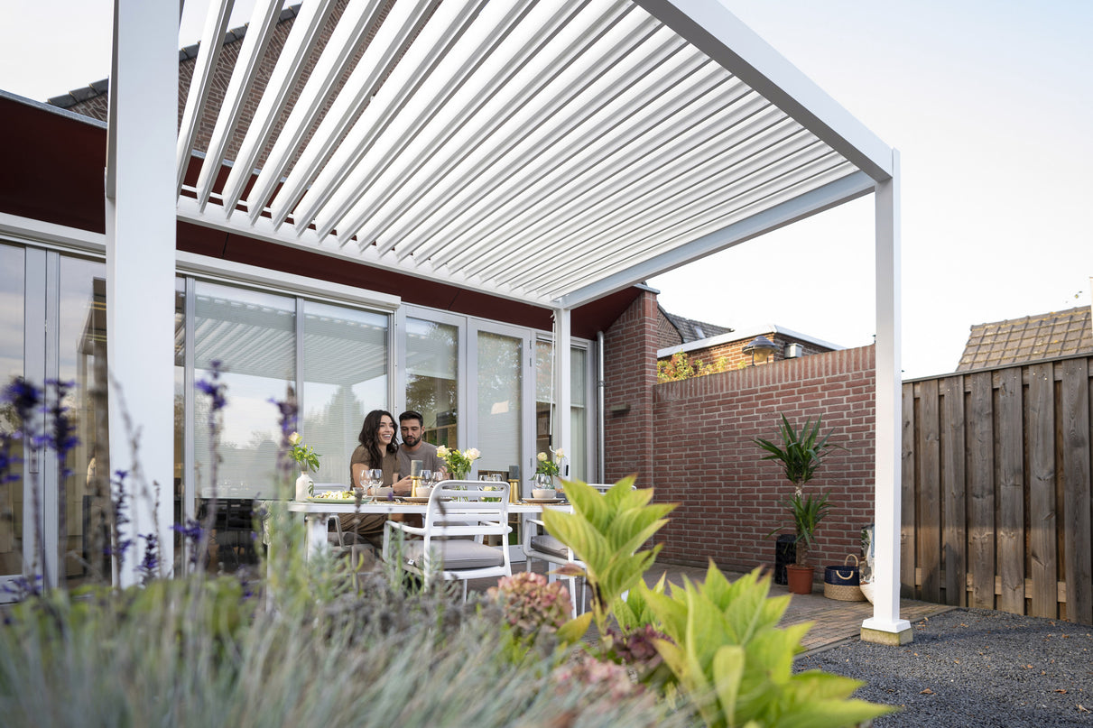Rota | Terrace covering | Mat White | 360x530x250cm