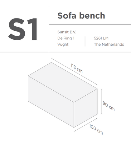 Suns | Protective cover for lounge chair | Gray | S1