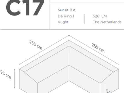 Suns | Protective cover for lounge set | Gray | C17