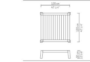 Annet | Salon Table | 120 x 120 cm