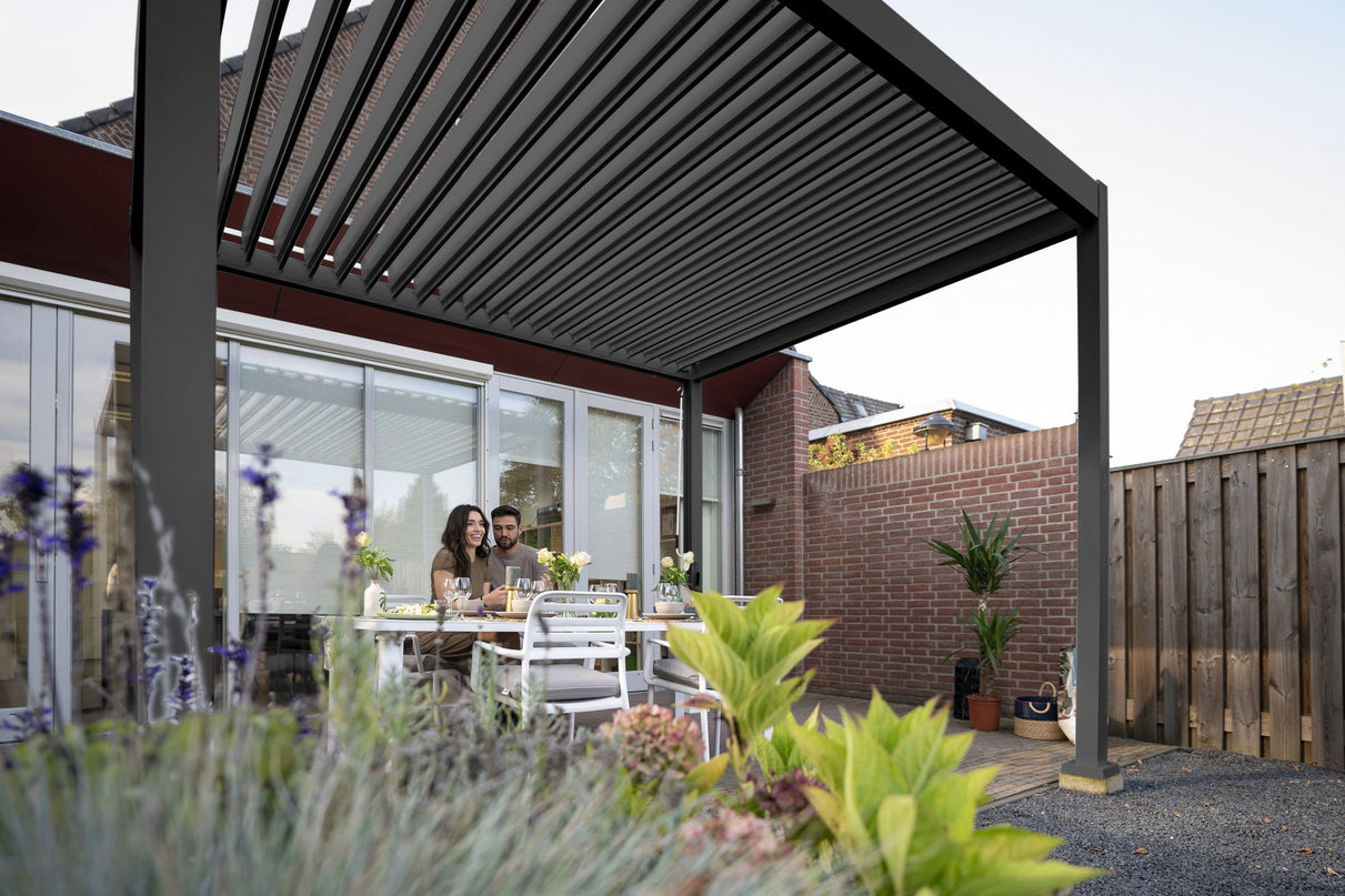 Rota | Terrace covering | Mat Gray | 360x360x250cm