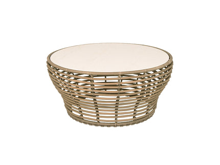 Basket Coffee table | Black or natural 95cm