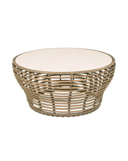 Basket Coffee table | Black or natural 95cm