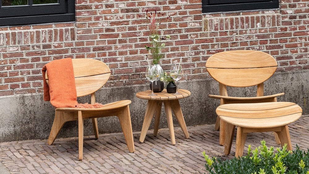 Durban lounge chair with Hocker