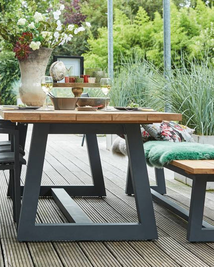 Ovada Garden Bank | 340 cm | Matt Royal Gray