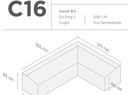 Suns | Protective cover for lounge set | Gray | C16