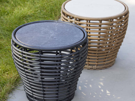 Basket Coffee table | Black or natural 50cm