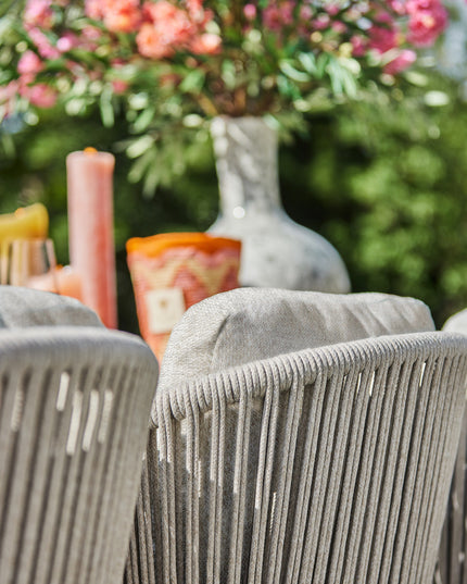 Senese garden chair | Teak Frame | Sand Rope/Natural Gravel | Fishbone