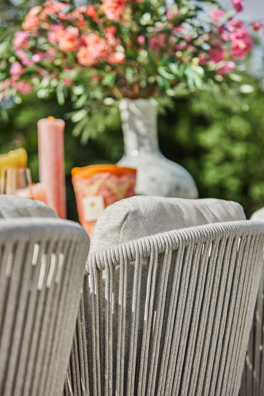 Senese garden chair | Teak Frame | Sand Rope/Natural Gravel | Fishbone