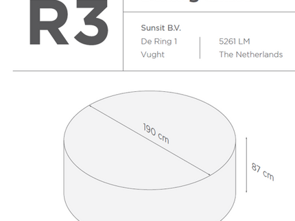 Suns | Protective cover for garden set | R1-R2-R3