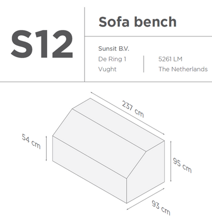 Suns | Protective cover for lounge sofa Gray | S12