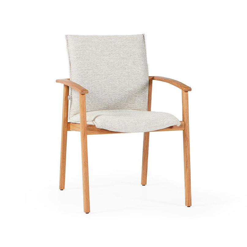 Florine garden chair Teak Frame | 5 dust colors available
