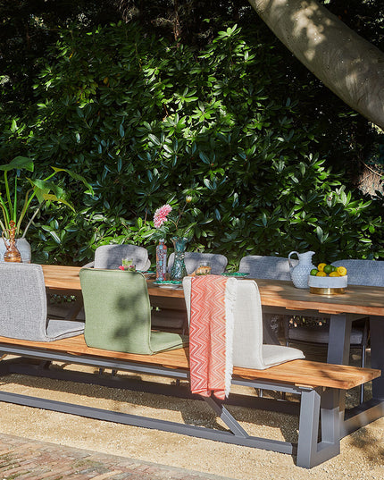Suns Garden table Ovada | 280 x 100 cm | Matt Royal Gray