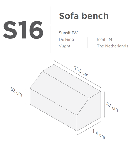 Suns | Protective cover for lounge sofa Gray | S16