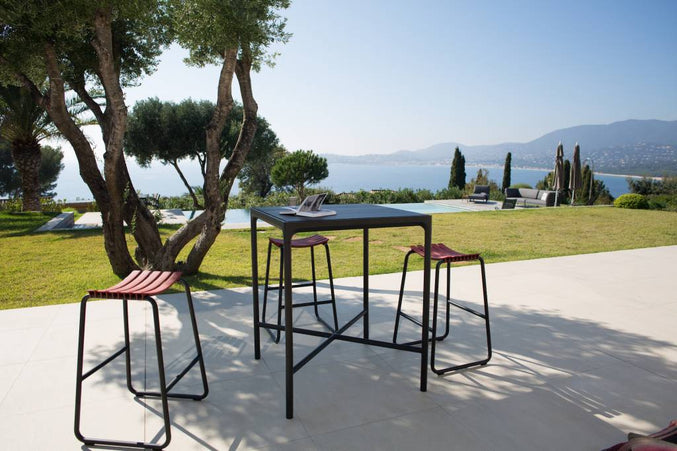 Four Bartafel | 160 x 90 cm | Black aluminum